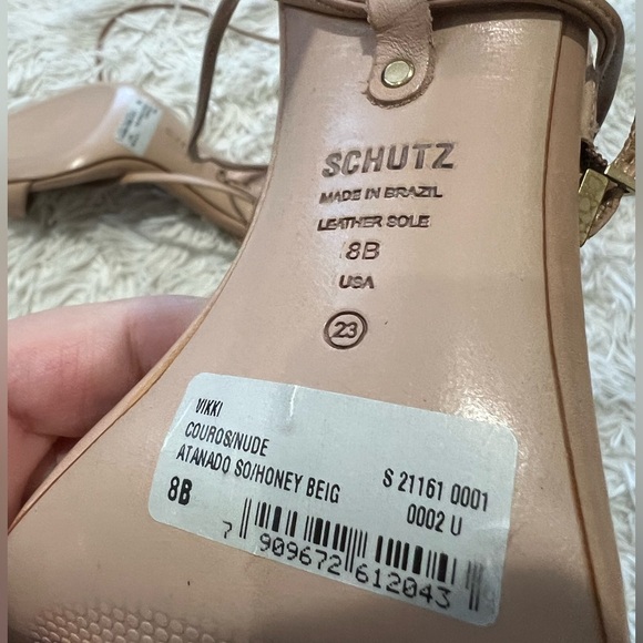 Schutz Vikky Wrap sandal - Size 8 - honey beige - Picture 9 of 11